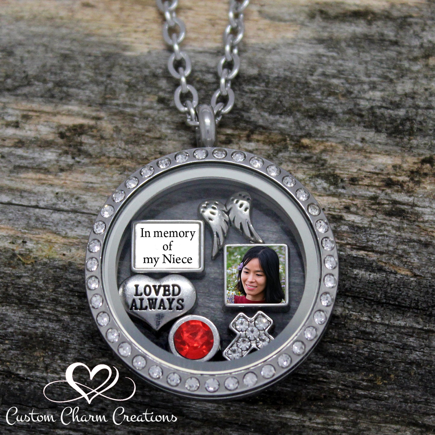In Memory of my Niece Memorial Remembrance Necklace Sympathy Gift