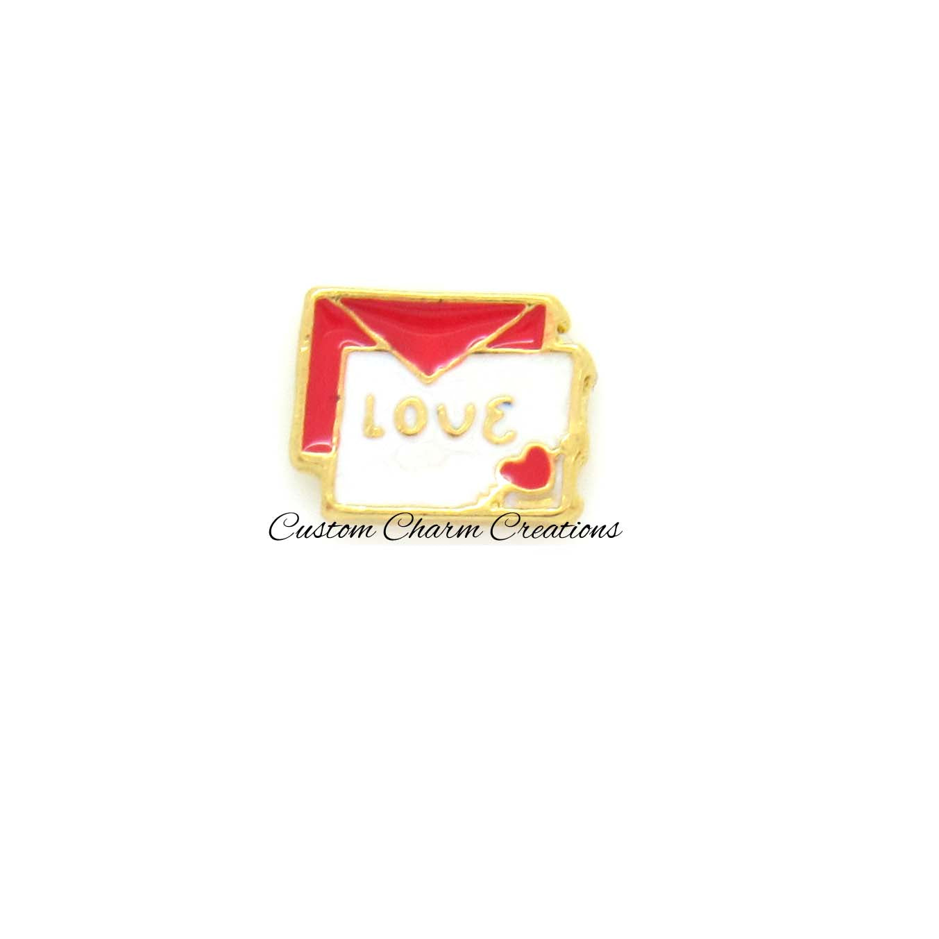 Love Letter Floating Locket Charm - Custom Charm Creations