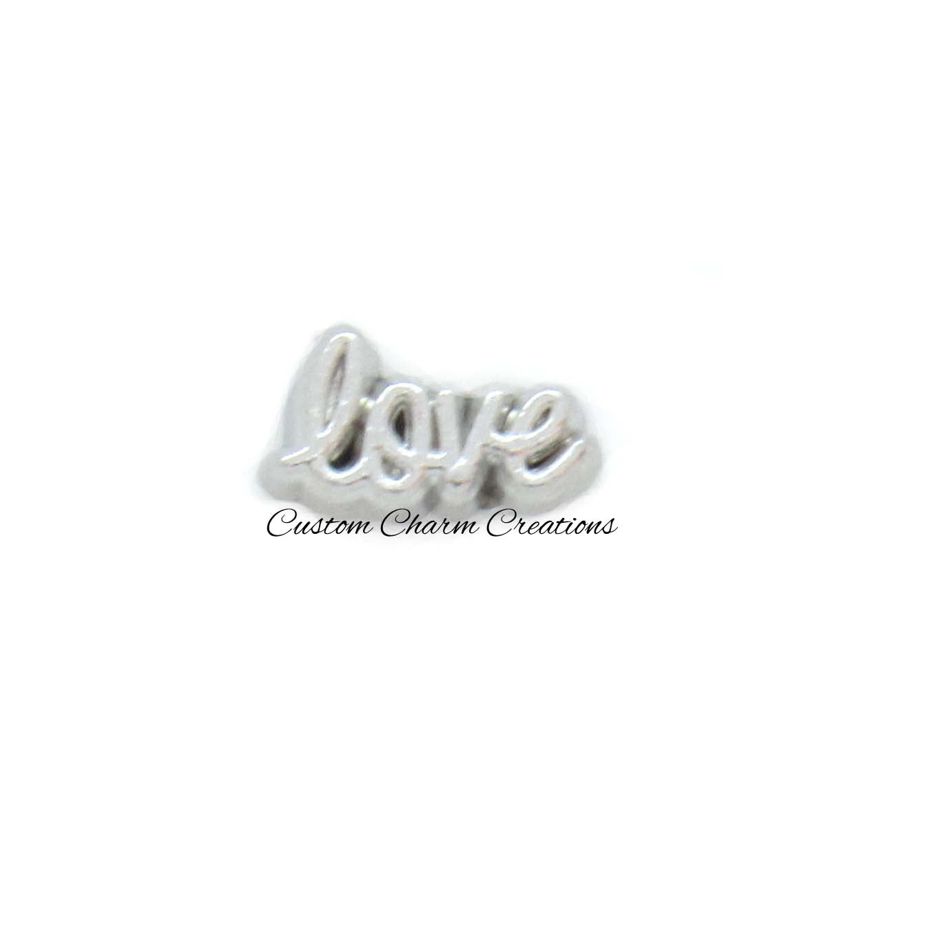 Love Floating Locket Charm - Custom Charm Creations
