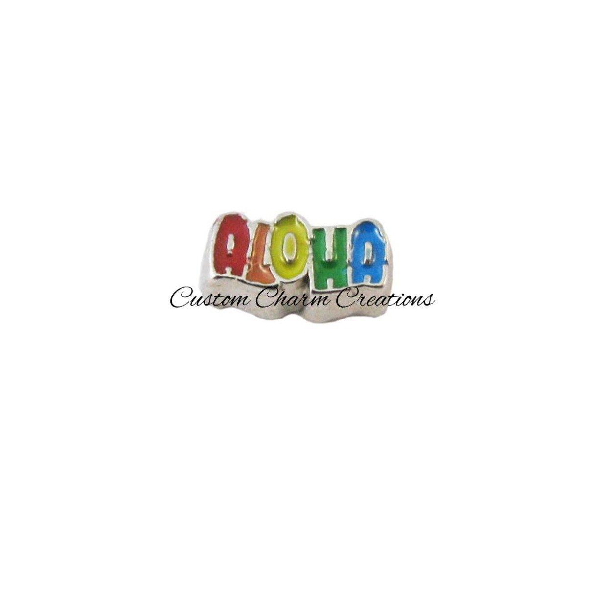 Aloha Floating Locket Charm - Custom Charm Creations