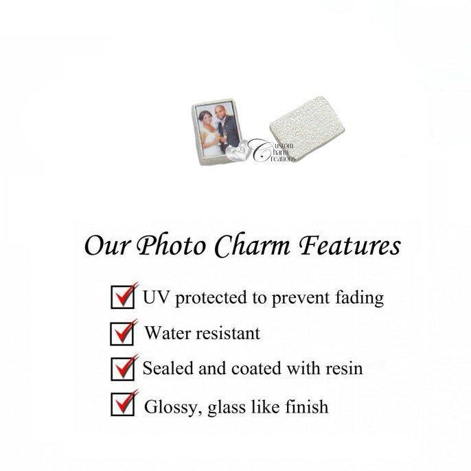 10mm x 6mm Rectangle Picture Charm for Floating Locket - Custom Charm Creations