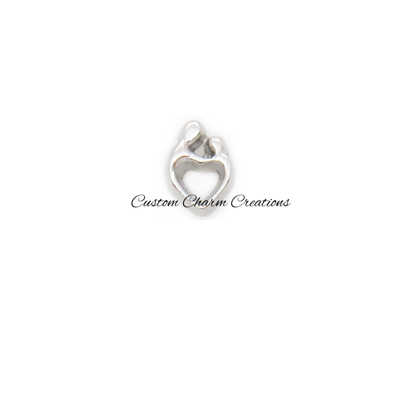 Mother & Child Floating Locket Charm - Custom Charm Creations
