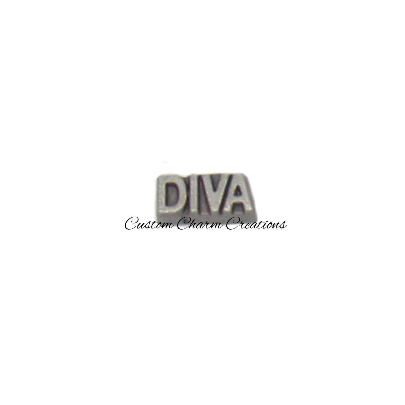 Diva Floating Locket Charm - Custom Charm Creations