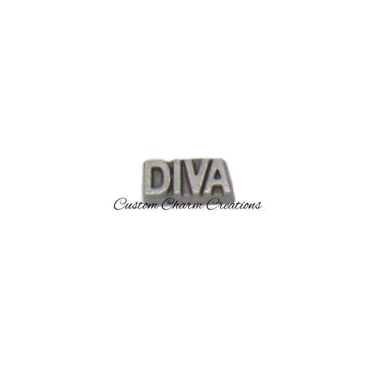 Diva Floating Locket Charm - Custom Charm Creations