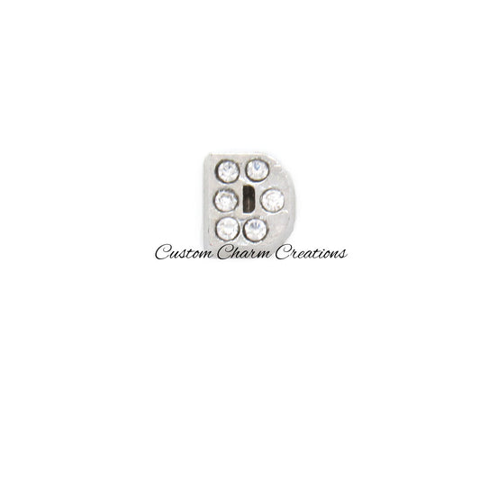 Letter D Floating Locket Charm - Custom Charm Creations