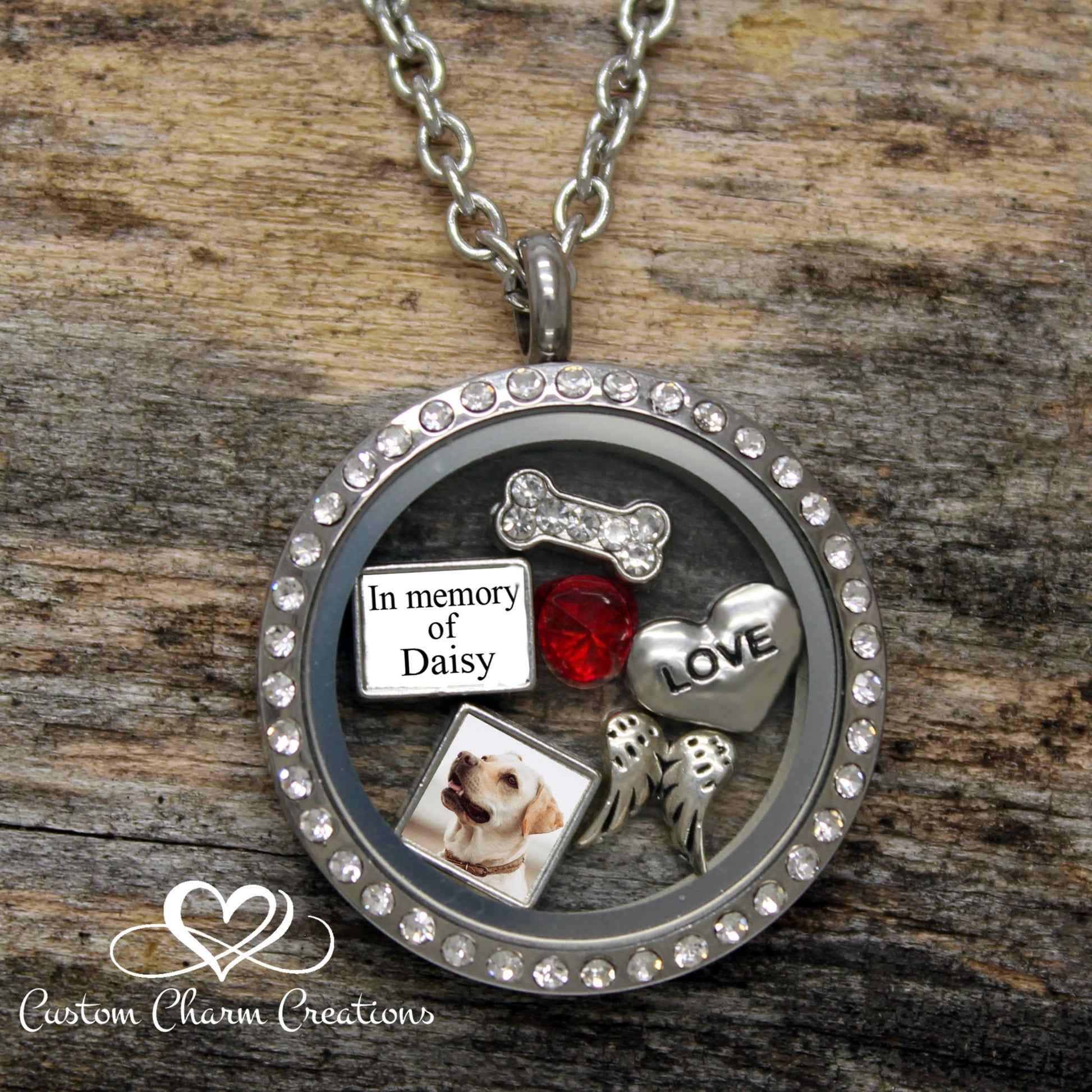 Personalized Pet Memorial Necklace In Memory of My Dog Custom
