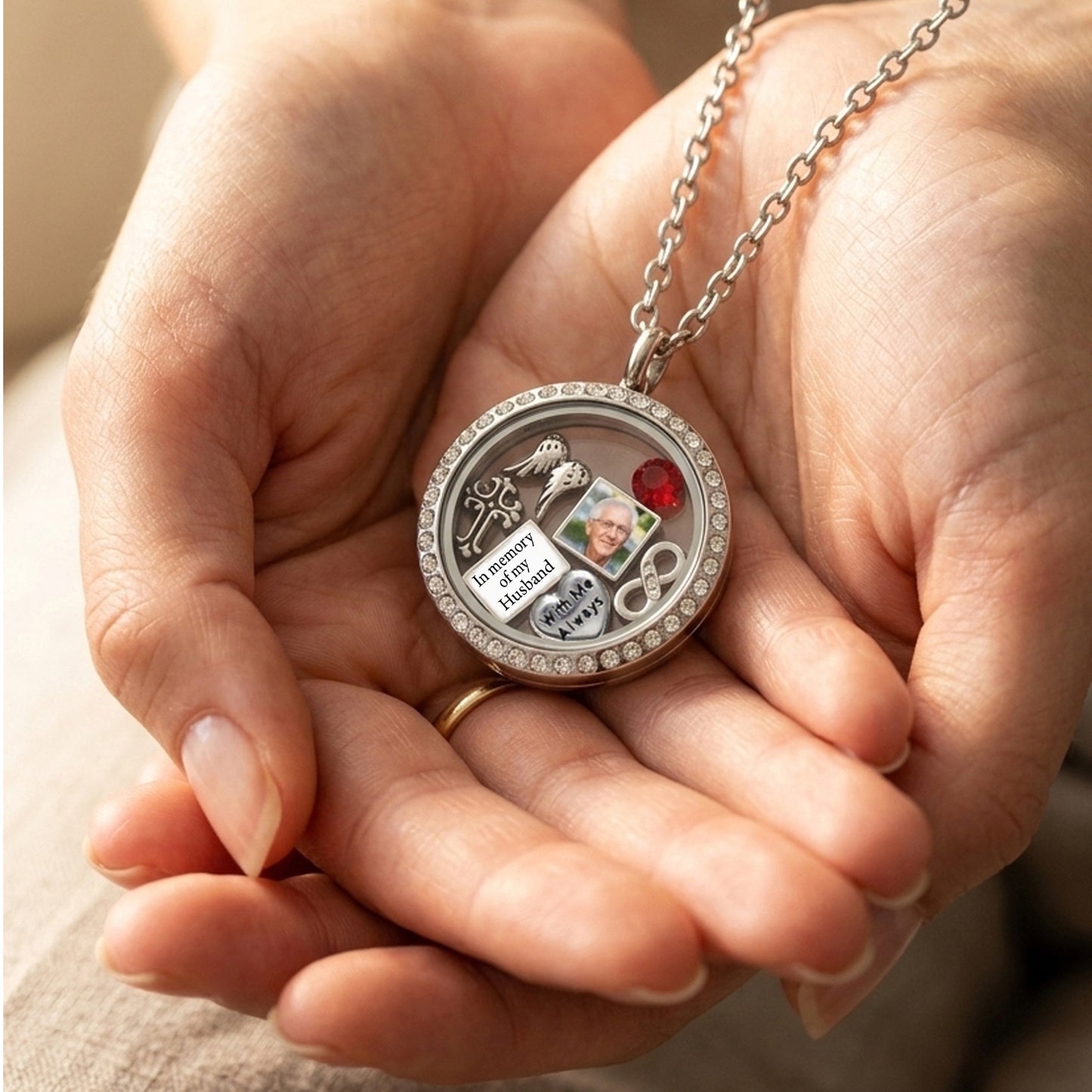 With Me Always Memorial Locket