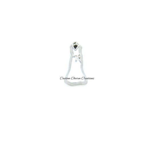 Wedding Dress Floating Locket Charm - Custom Charm Creations