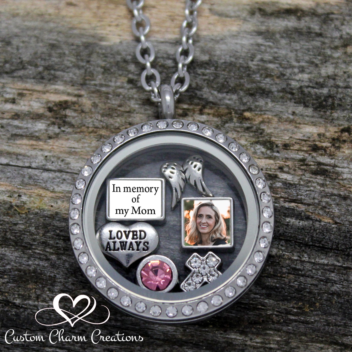 floating locket secret message necklace - Tales From The Earth