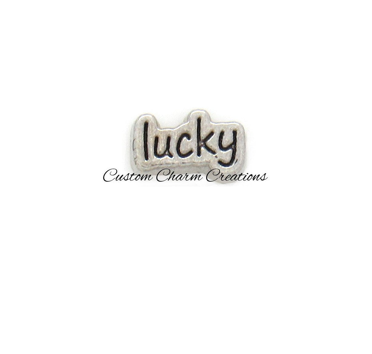 Lucky Floating Locket Charm - Custom Charm Creations
