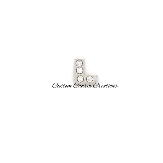 Letter L Floating Locket Charm - Custom Charm Creations