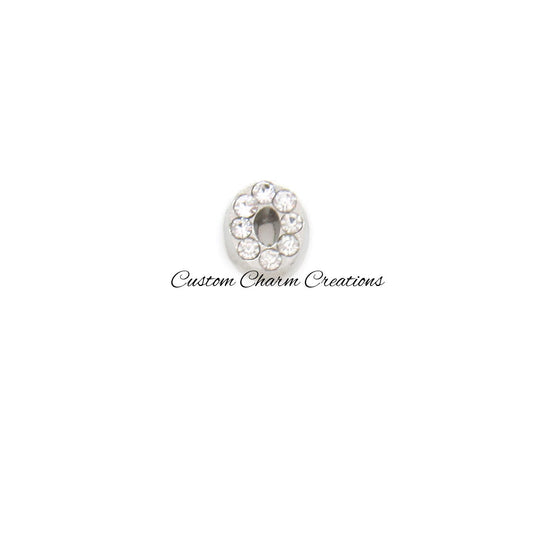 Letter O Floating Locket Charm - Custom Charm Creations