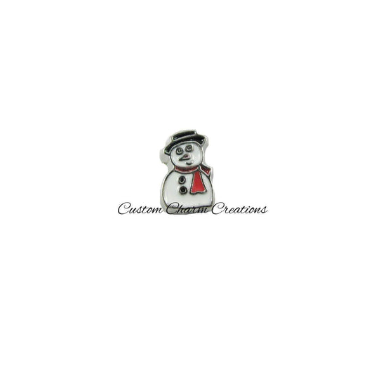 Christmas Snowman Floating Charm - Custom Charm Creations