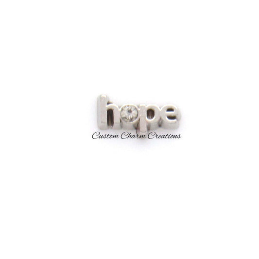 Hope Floating Locket Charm - Custom Charm Creations