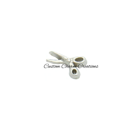 Sissors Floating Locket Charm - Custom Charm Creations