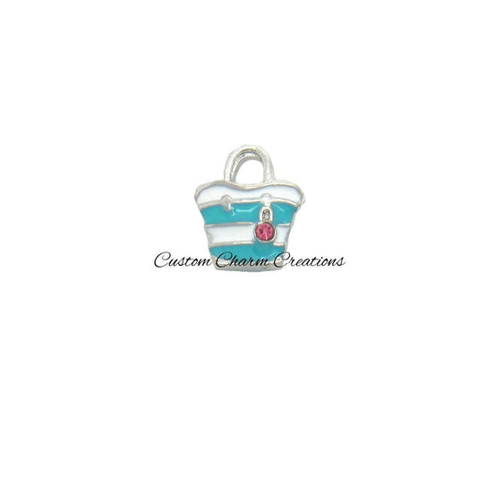 Beach Bag Floating Locket Charm - Custom Charm Creations