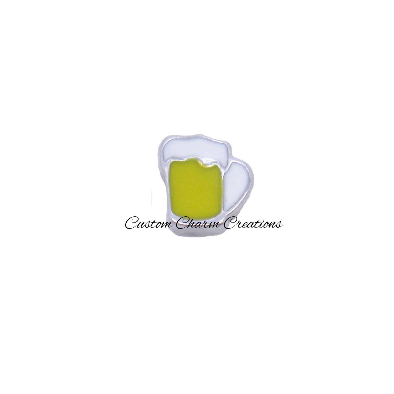 Beer Mug Floating Locket Charm - Custom Charm Creations
