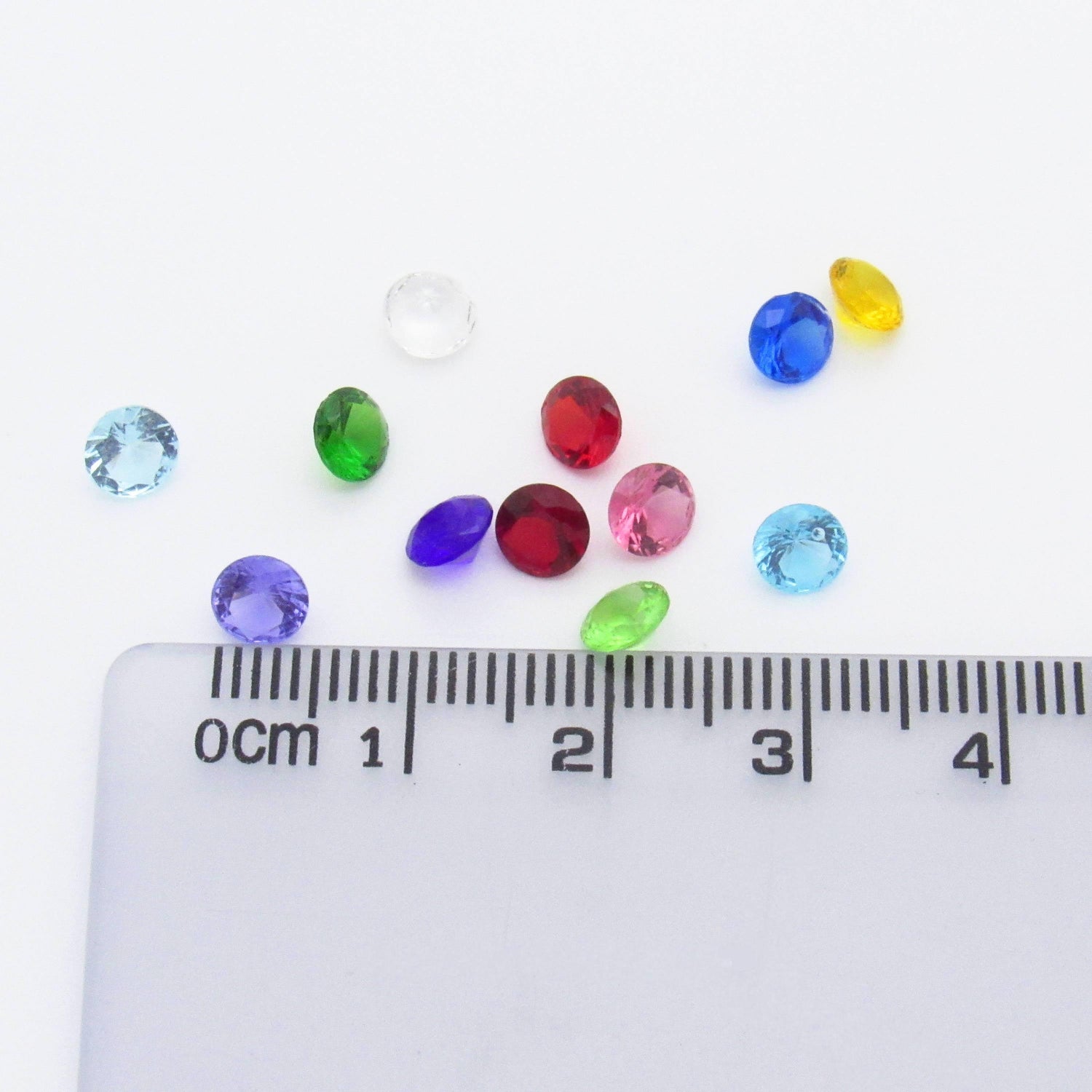 5mm Round Birthstone Floating Locket Charm - Choose Month - Custom Charm Creations