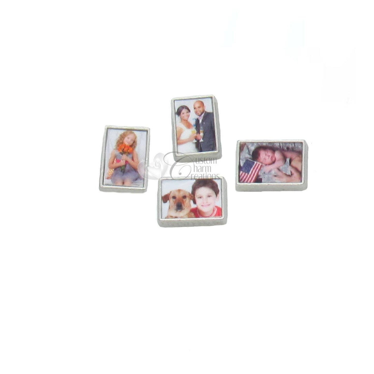 Rectangle Picture Charm for Floating Locket - Custom Charm Creations