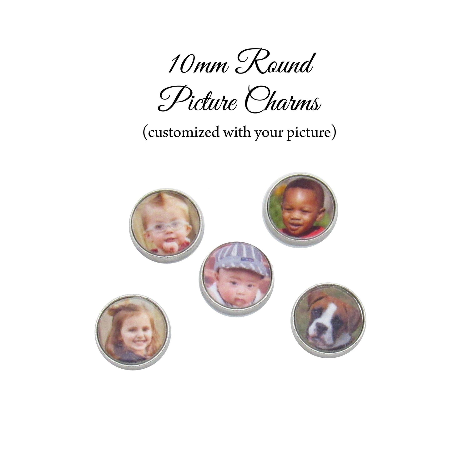 10mm Round Picture Charm for Floating Lockets - Custom Charm Creations