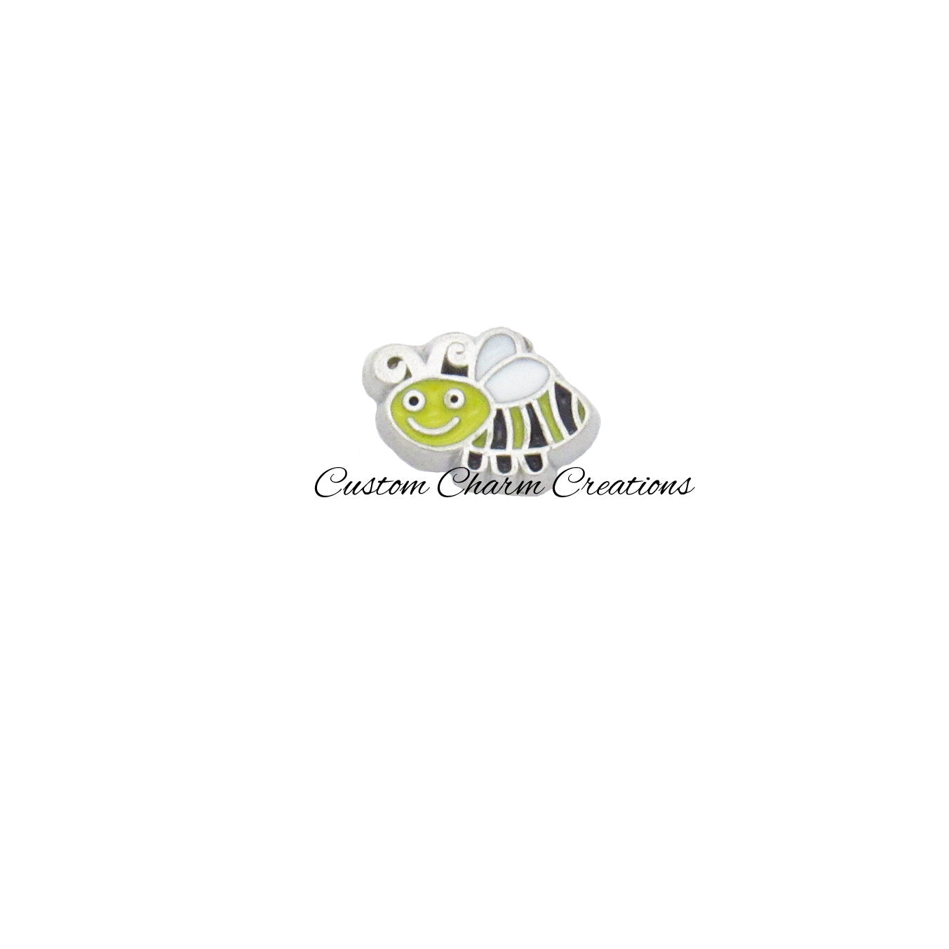 Honey Bee Floating Locket Memory Charm - Custom Charm Creations