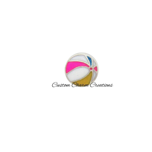 Beach Ball Floating Locket Charm - Custom Charm Creations