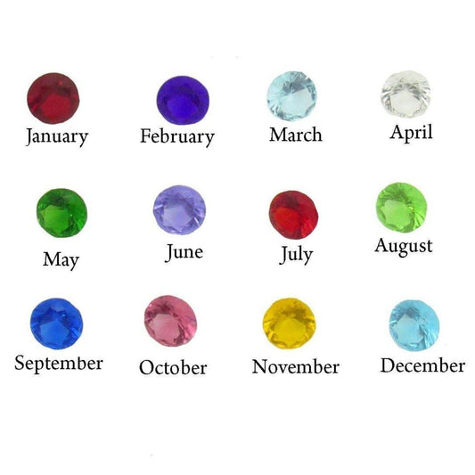 5mm Round Birthstone Floating Locket Charm - Choose Month - Custom Charm Creations
