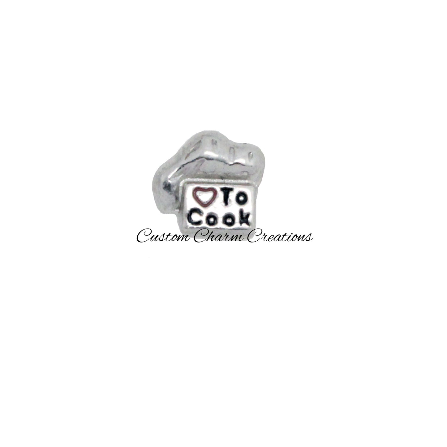 Love to Cook Floating Locket Charm - Custom Charm Creations