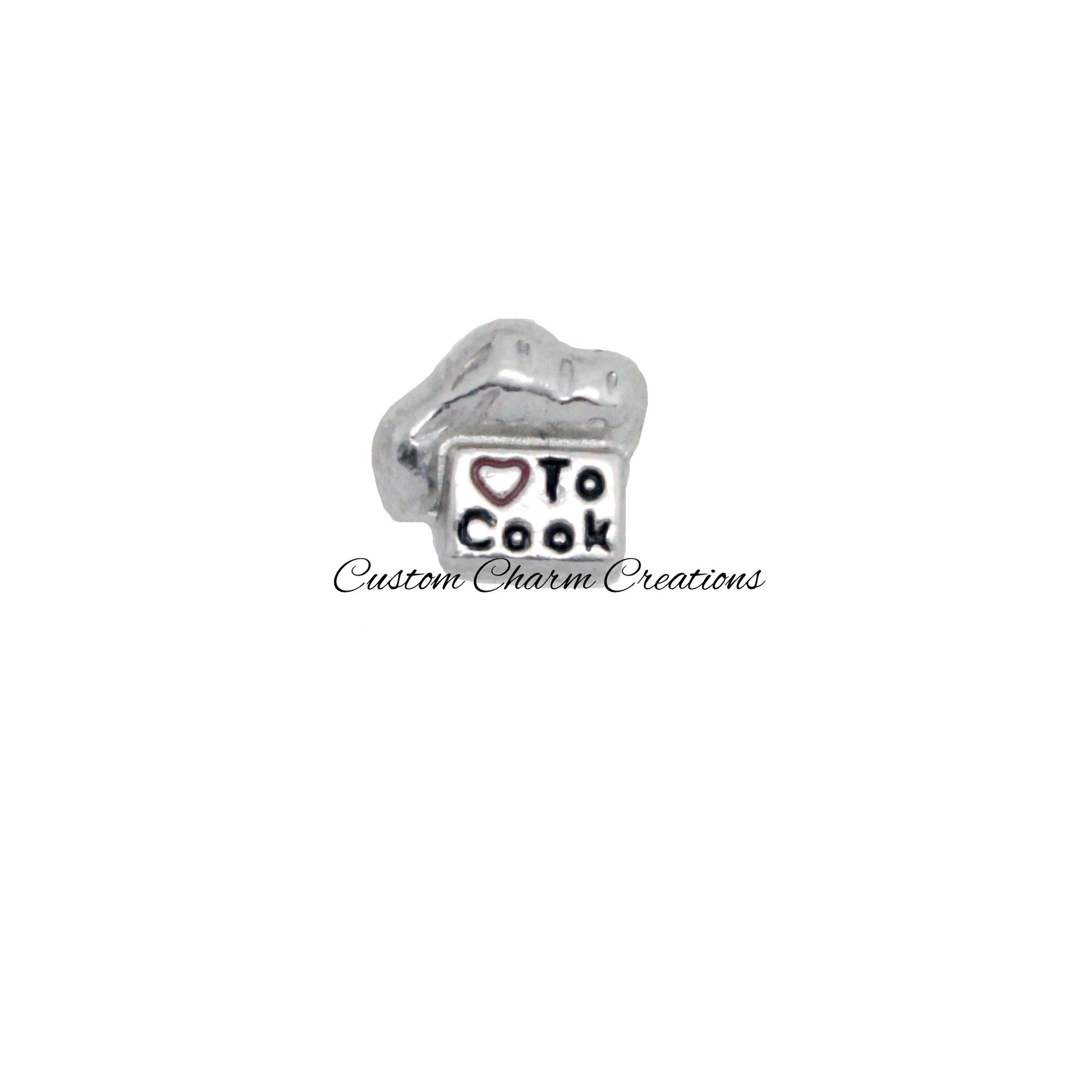 Love to Cook Floating Locket Charm - Custom Charm Creations