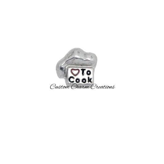 Love to Cook Floating Locket Charm - Custom Charm Creations