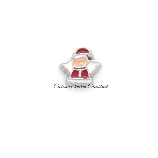 Christmas Angel Floating Locket Charm - Custom Charm Creations