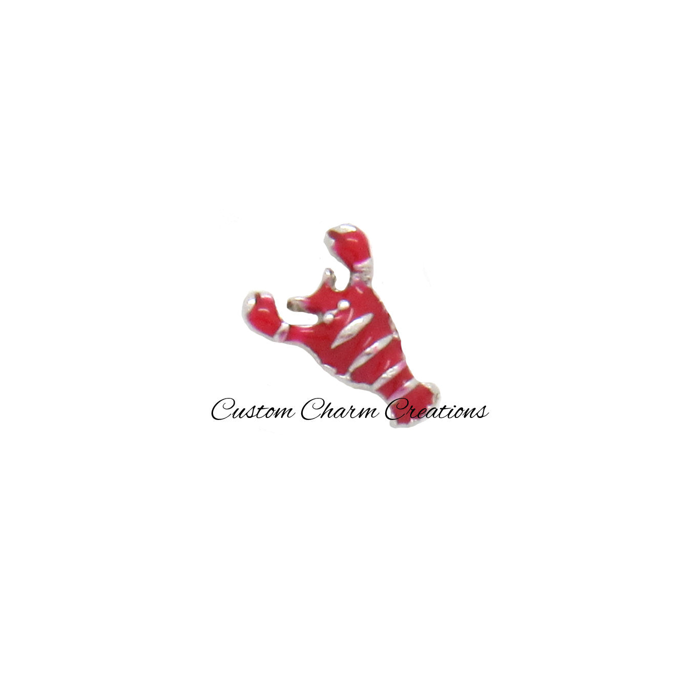 Red Lobster Floating Locket Charm - Custom Charm Creations