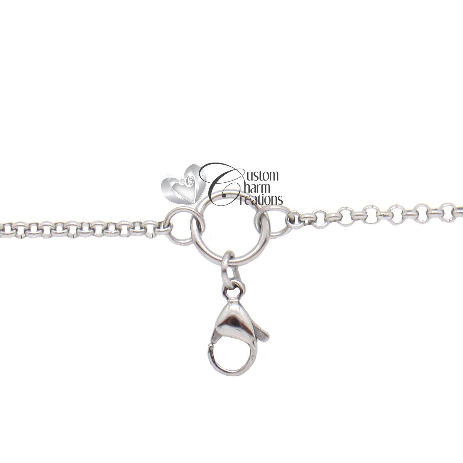 30mm Floating Locket Lanyard Badge Holder - Custom Charm Creations