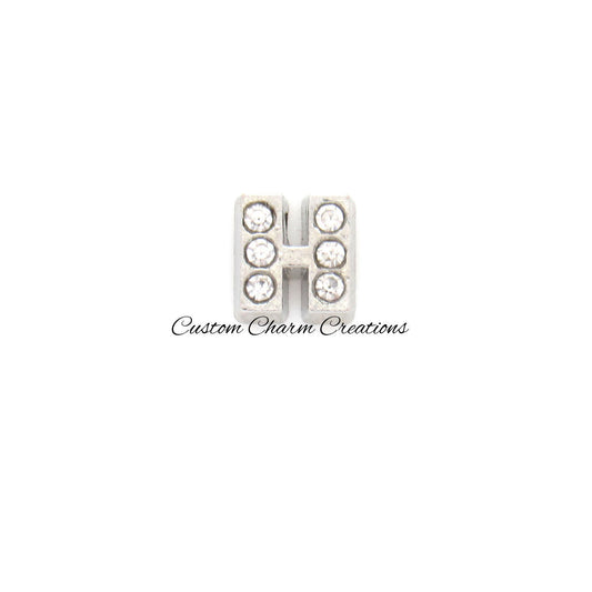 Letter H Floating Locket Charm - Custom Charm Creations