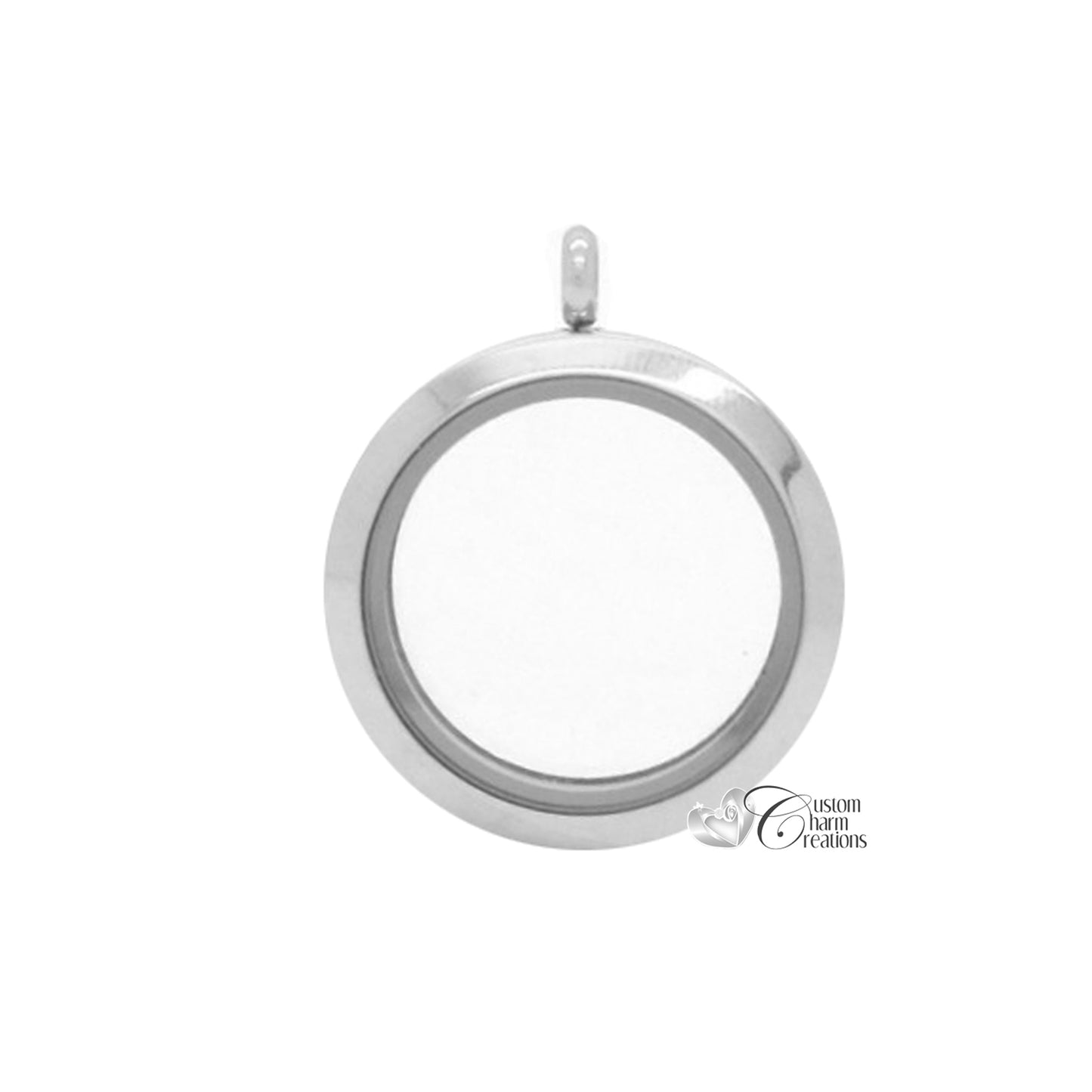 Large 30mm Magnetic Stainless Steel Floating Locket